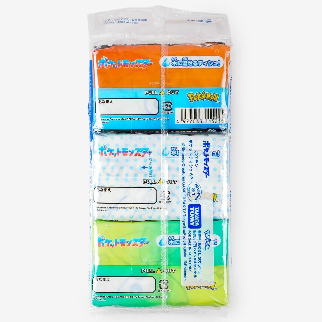 Pokemon Mini Pocket Tissues - 6 pcs