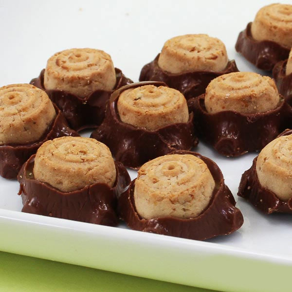 Tree Stump Mini Chocolate Cookies
