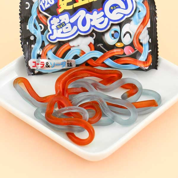 Meiji Cho HimoQ Super Long Gummy String - Cola & Soda