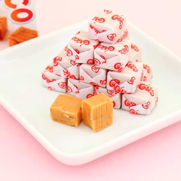 Glico Almond Caramel Candy Cubes