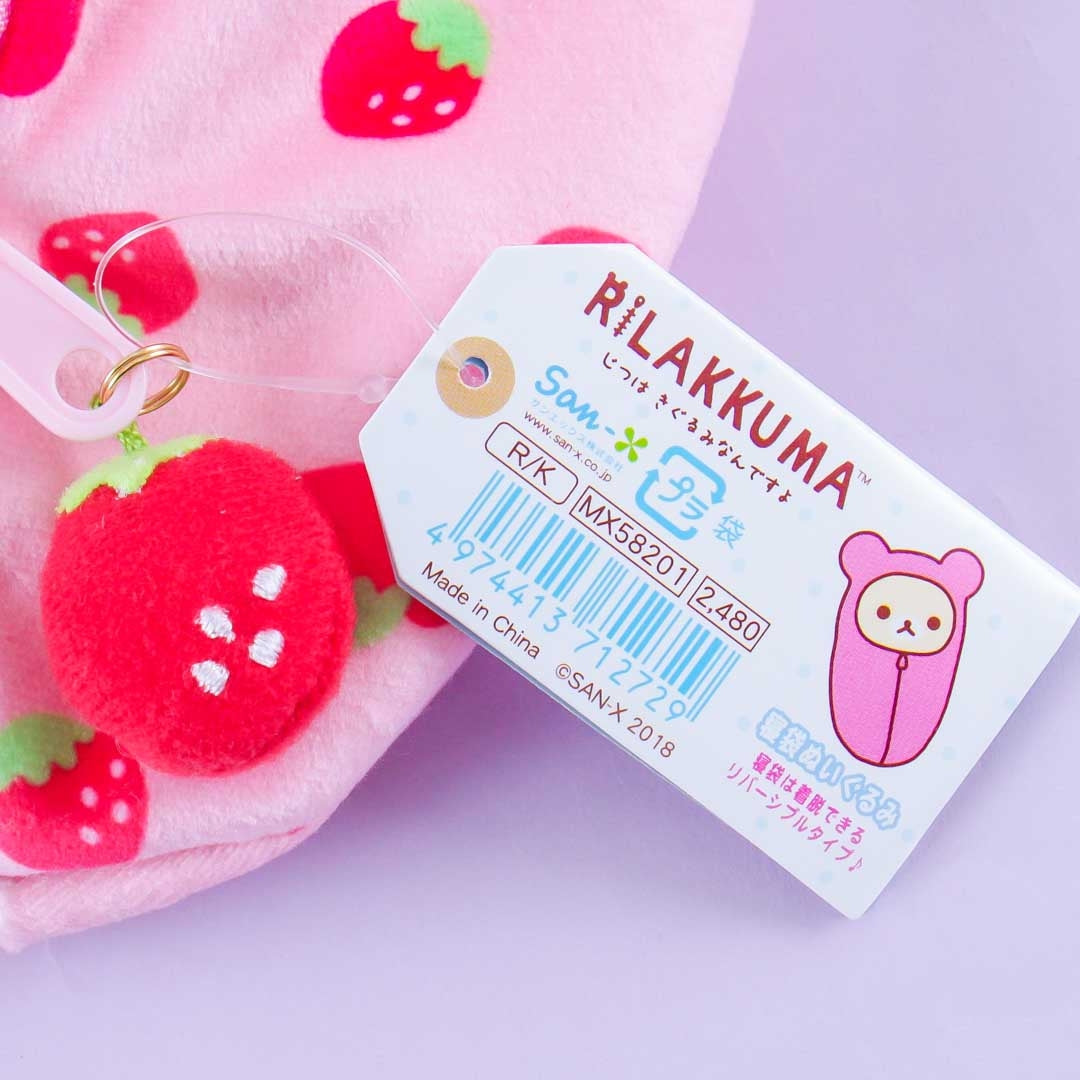Korilakkuma Strawberry Sleepover Plushie - Medium