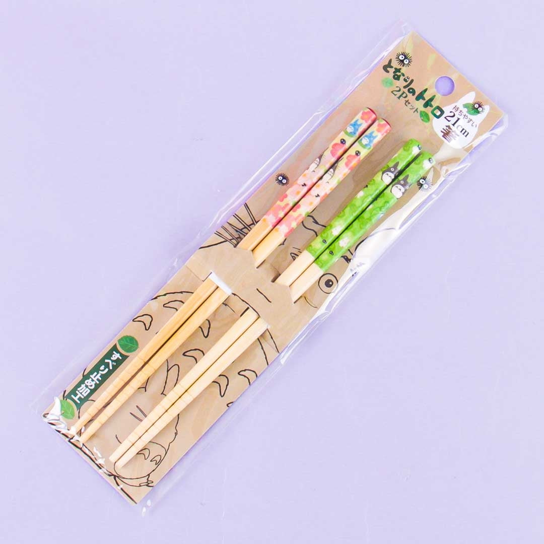 My Neighbor Totoro Flowers & Clovers Chopsticks - 2 pairs