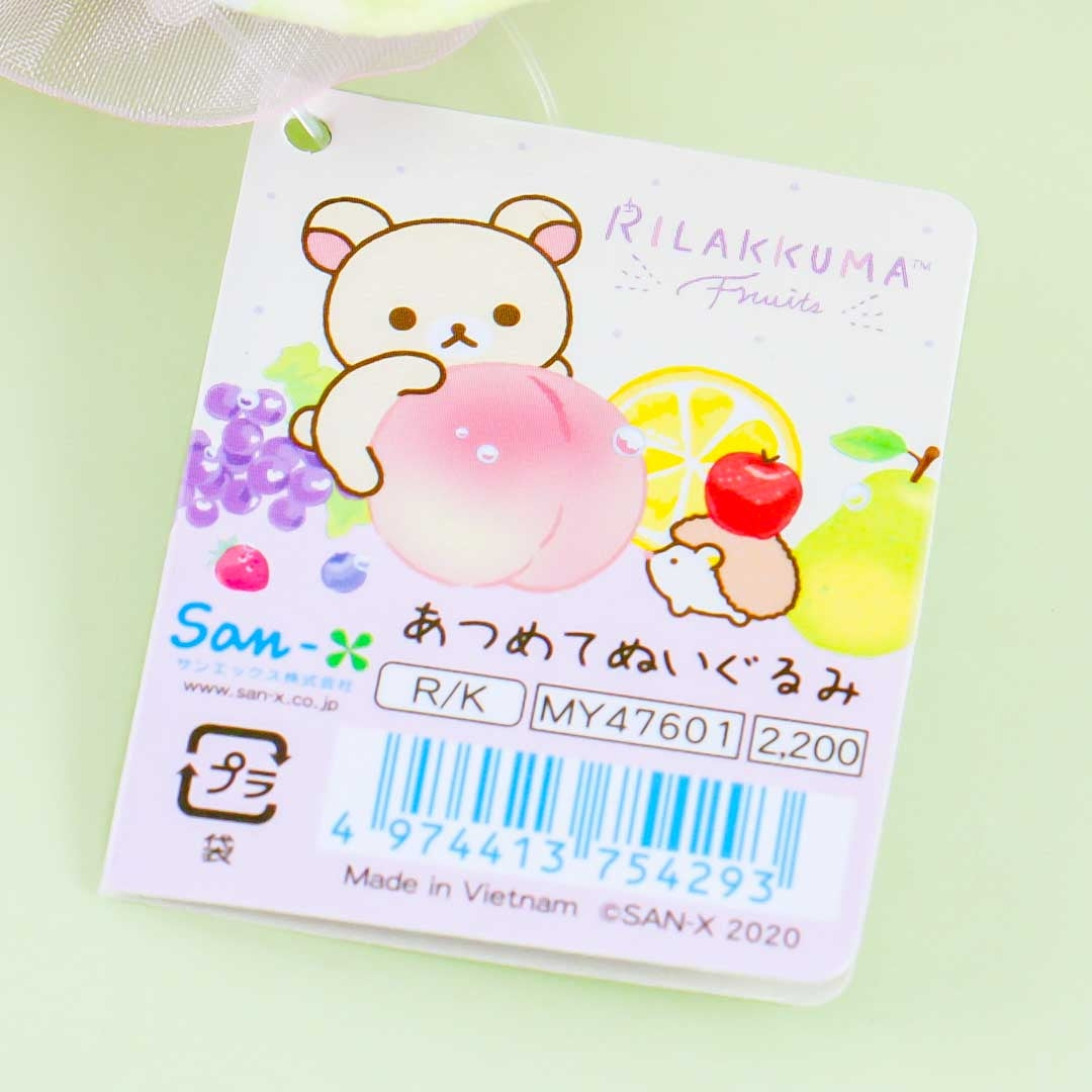 Korilakkuma Peachy Fruits Plushie - Medium