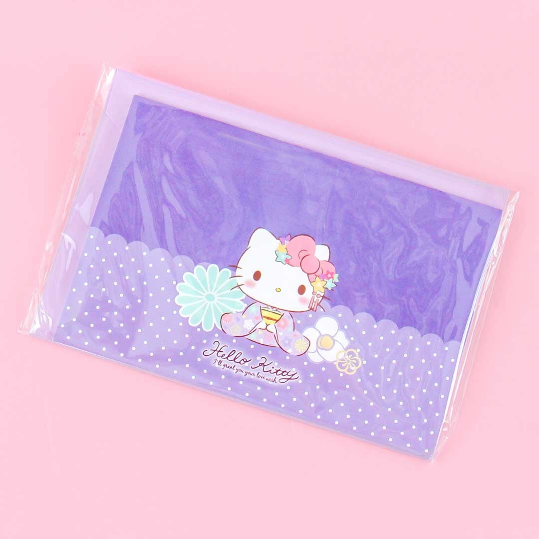 Hello Kitty In A Kimono Pop-Up Greeting Card