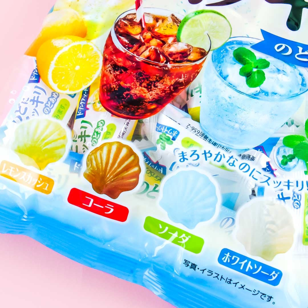 Kasugai Refreshing Seashell Throat Candy - Assorted Drinks