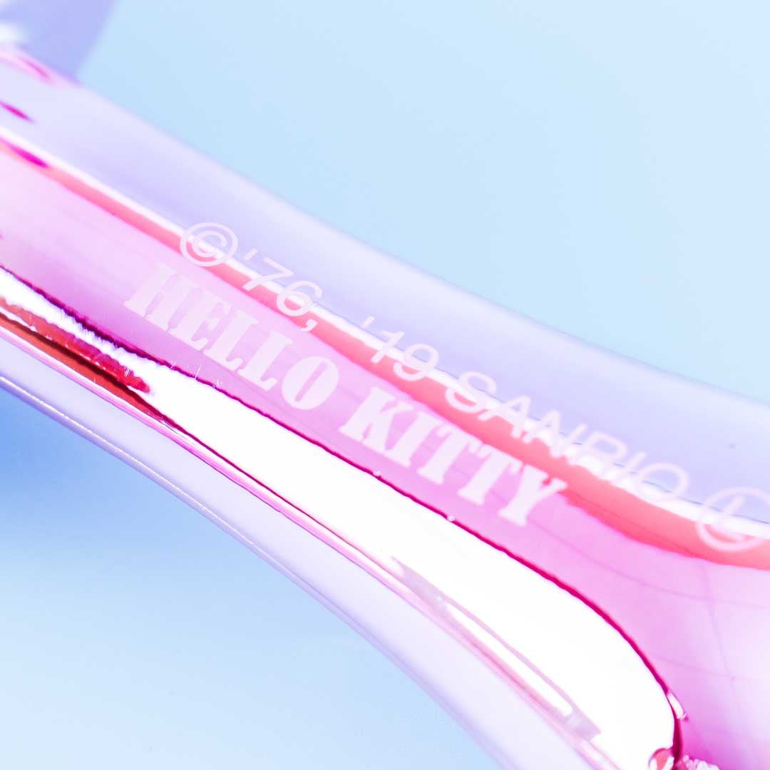Hello Kitty Metallic Die-Cut Hairbrush