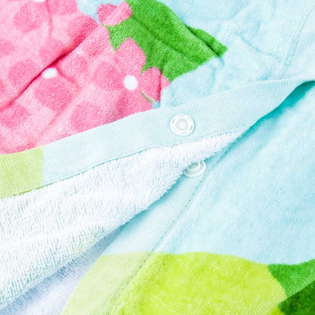 My Neighbor Totoro Flowery Bath Towel With Snap Buttons
