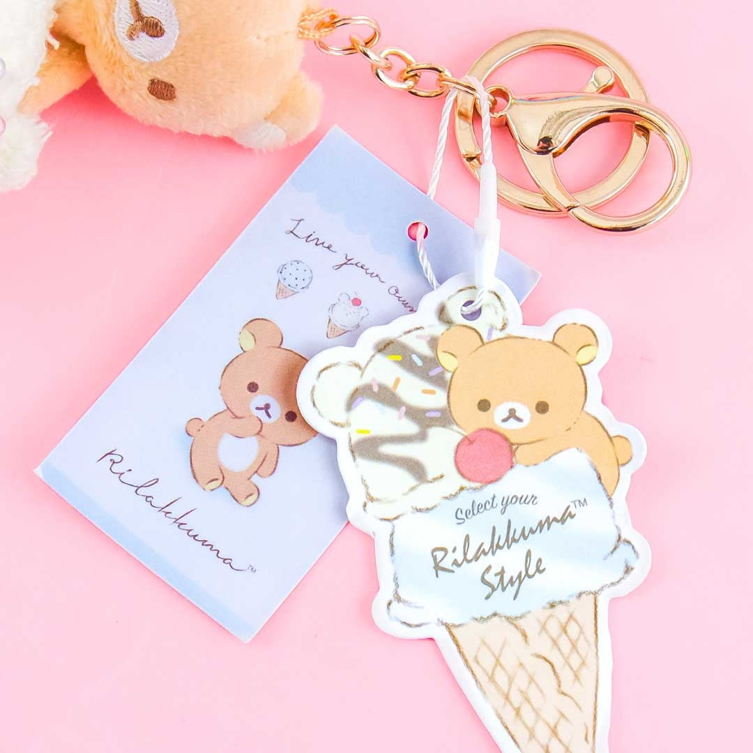 Rilakkuma Sweet Ice Cream Plushie Bag Charm