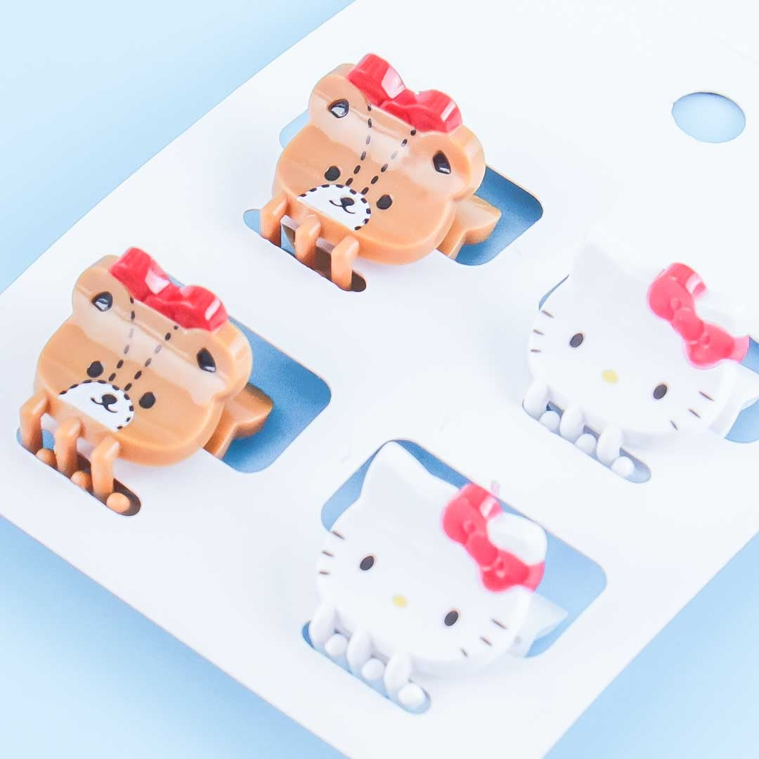 Hello Kitty Hair Clips Set