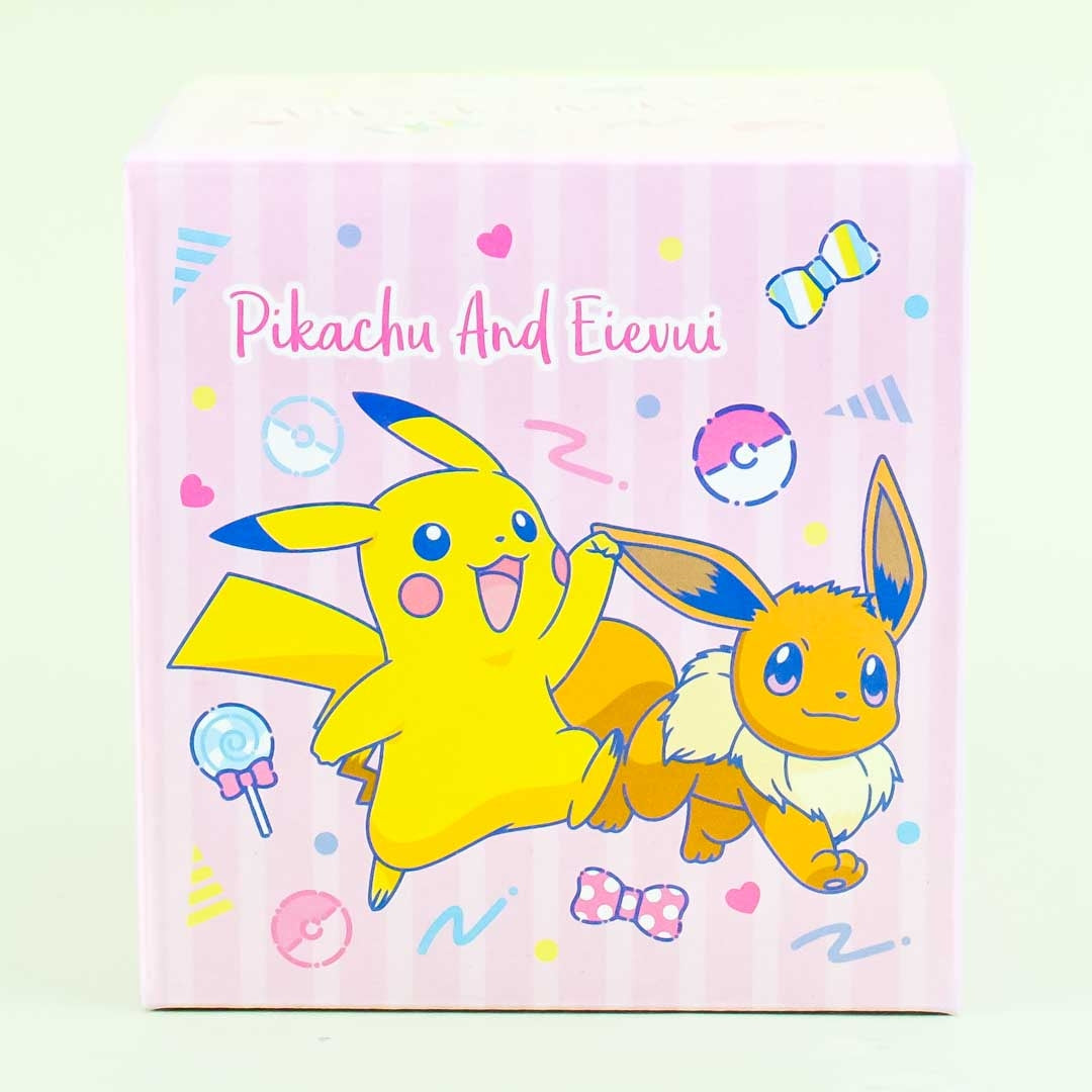 Pokemon Pikachu & Eevee Round Storage Case