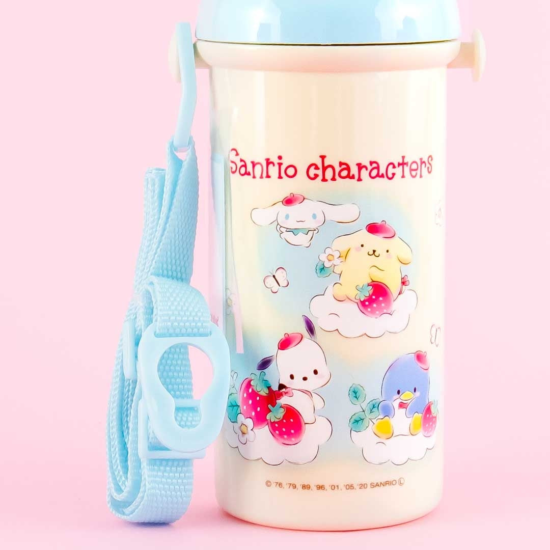 Sanrio Characters Strawberry Field One-Touch Water Bottle