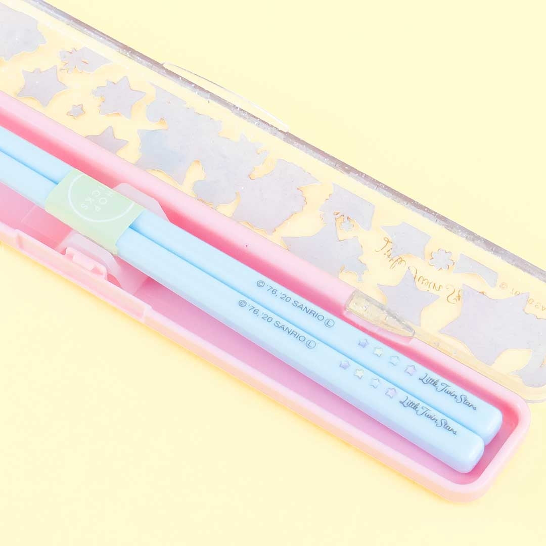 Little Twin Stars Glittery Unicorn Chopsticks Set