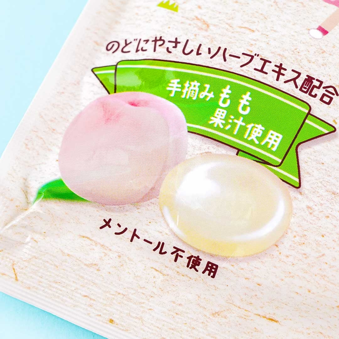 Kanro Whole Squeezed Throat Candy - Peach