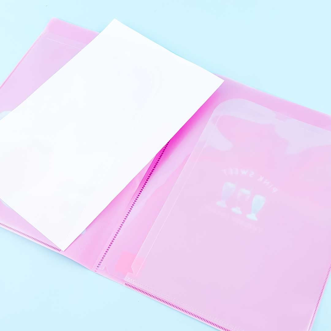 Pink Sweet Yummy Cream A4 File Folder