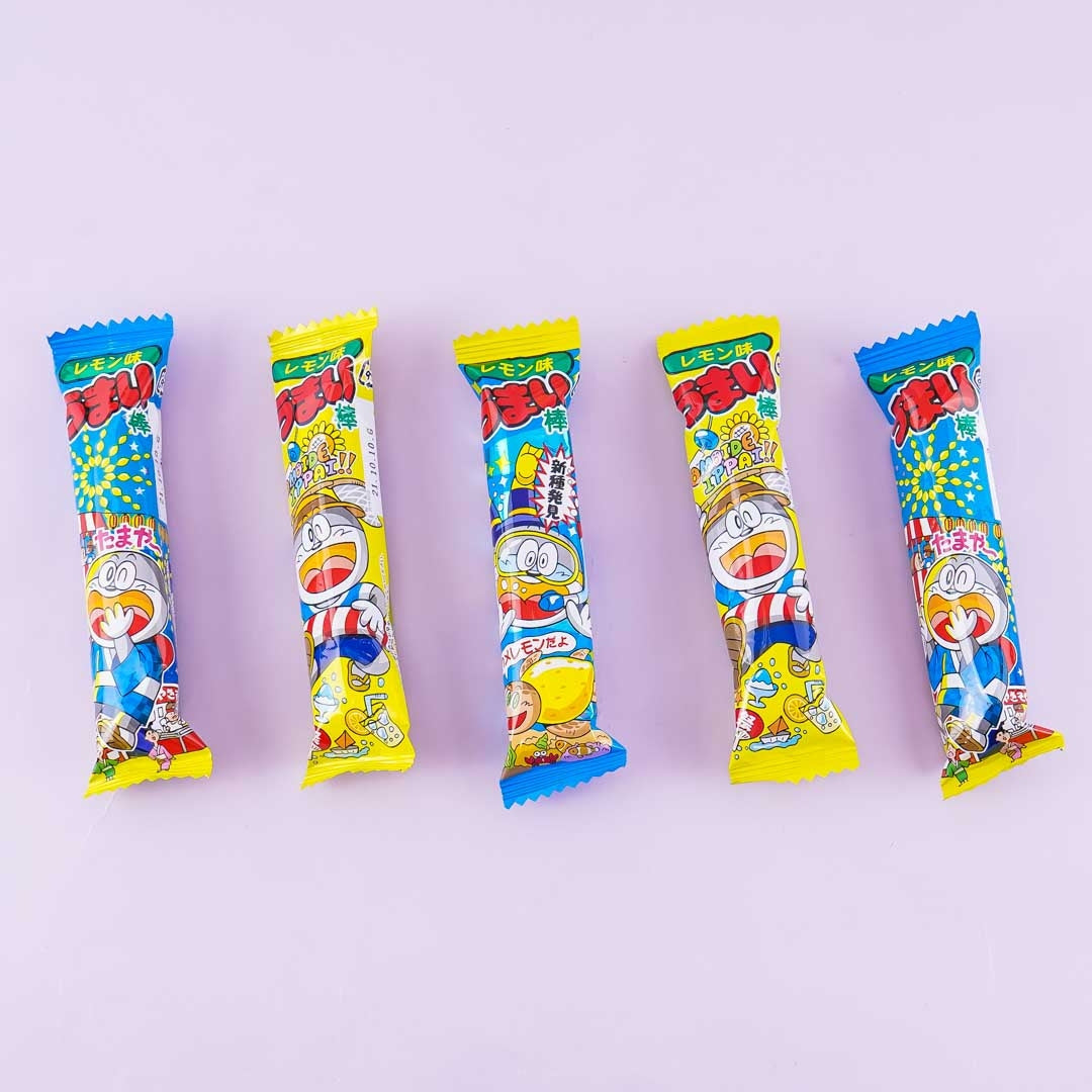 Yaokin Umaibo Lemon Snack Stick Set - 5 pcs