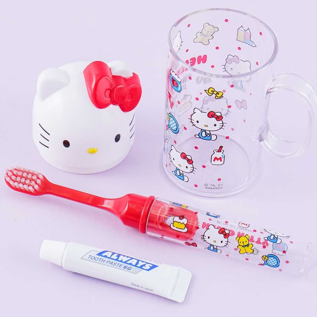 Hello Kitty Toothbrush Set With Cup