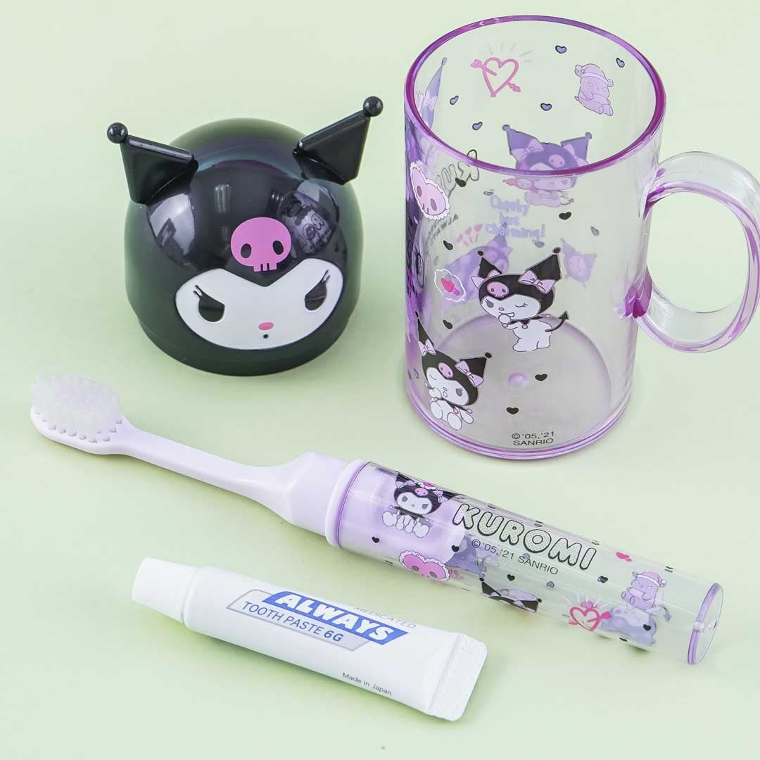 Kuromi Toothbrush Set With Cup