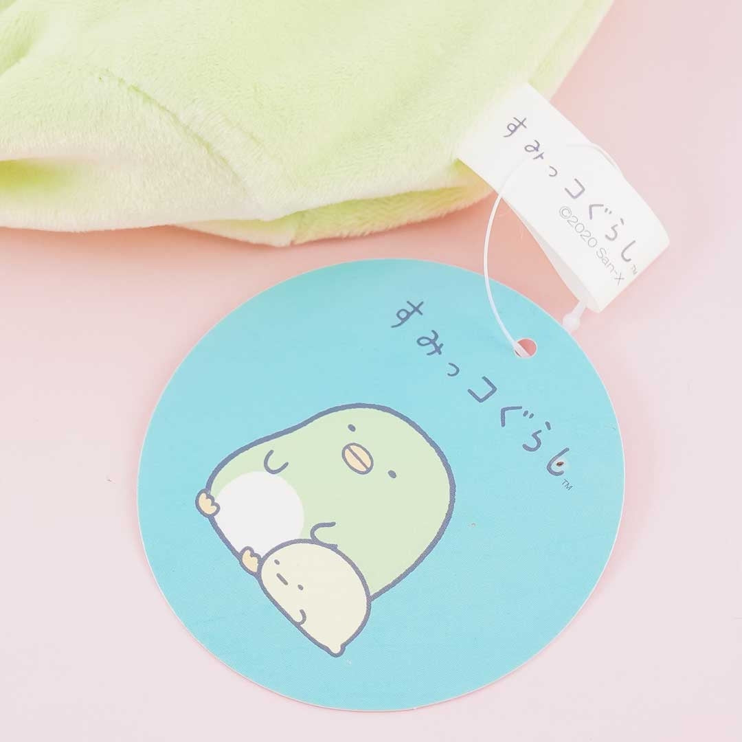 Sumikko Gurashi Fluffy Drawstring Pouch - Penguin?
