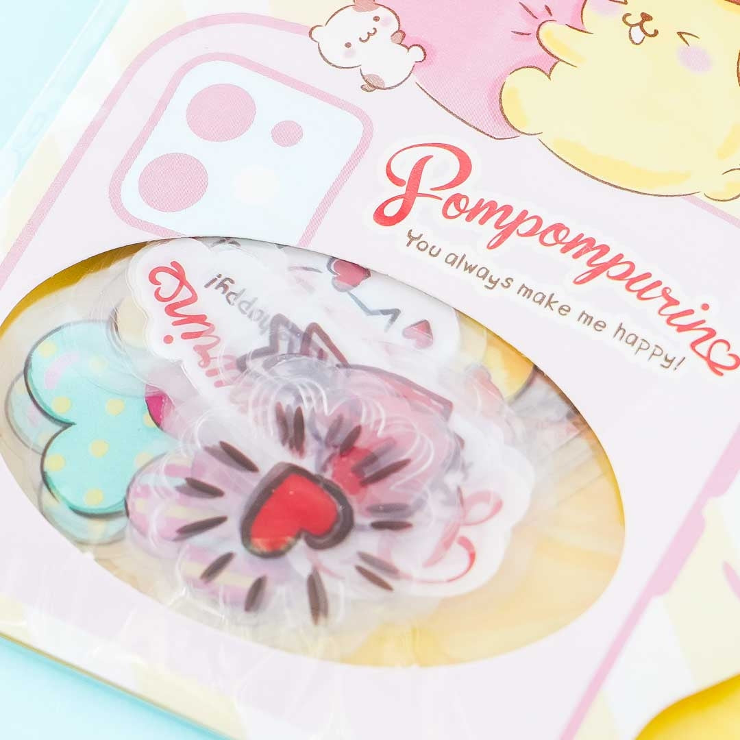 Pompompurin Happy Heart Sticker Flakes