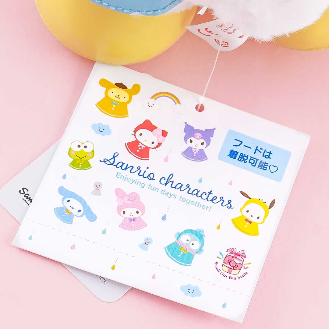 Cinnamoroll Raincoat Plushie - Medium