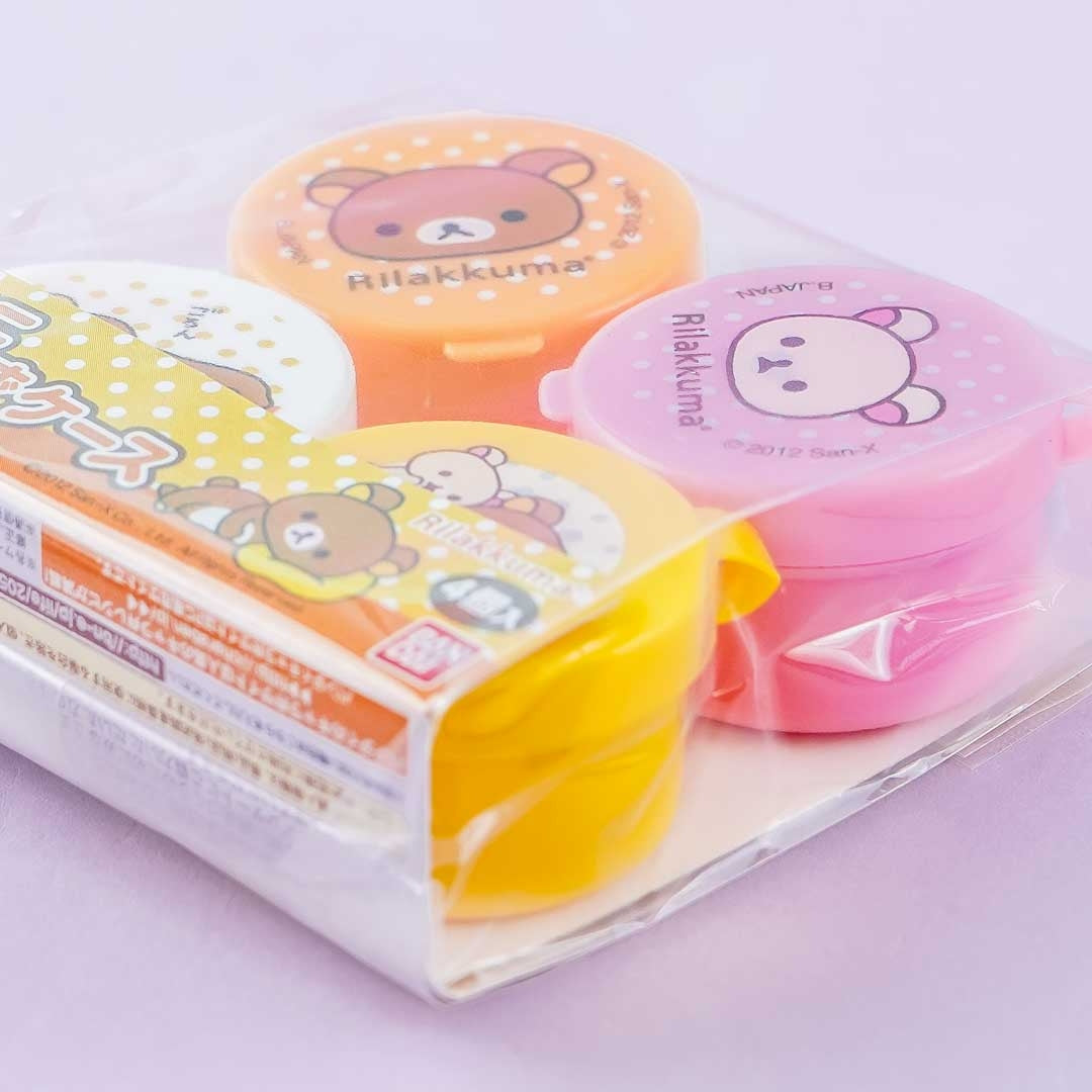 Rilakkuma Mini Round Case Set - 4 pcs