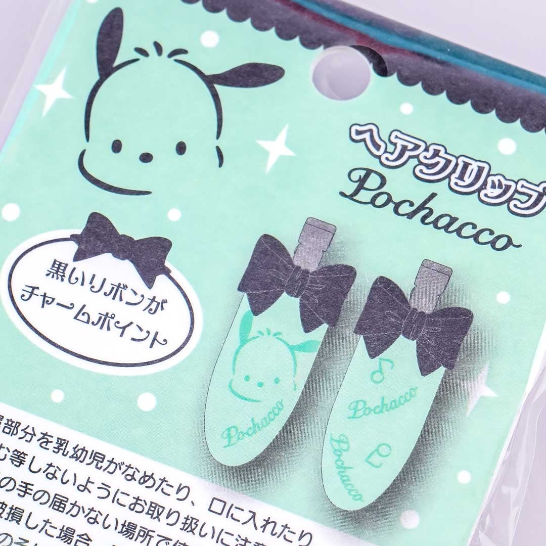 Pochacco Glitters & Bows Barrette Set