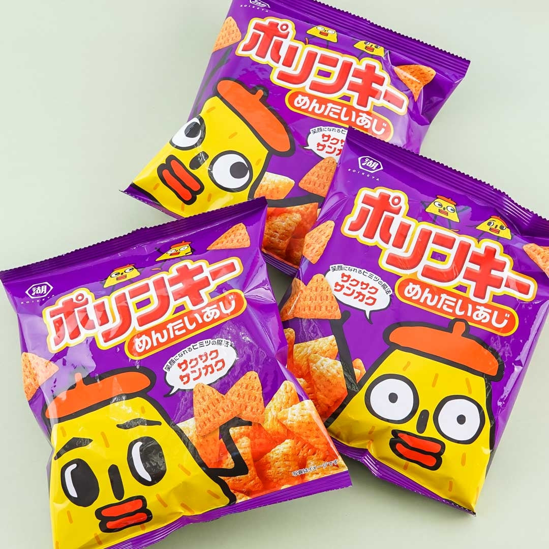 Koikeya Polinky Corn Puffs - Mentai