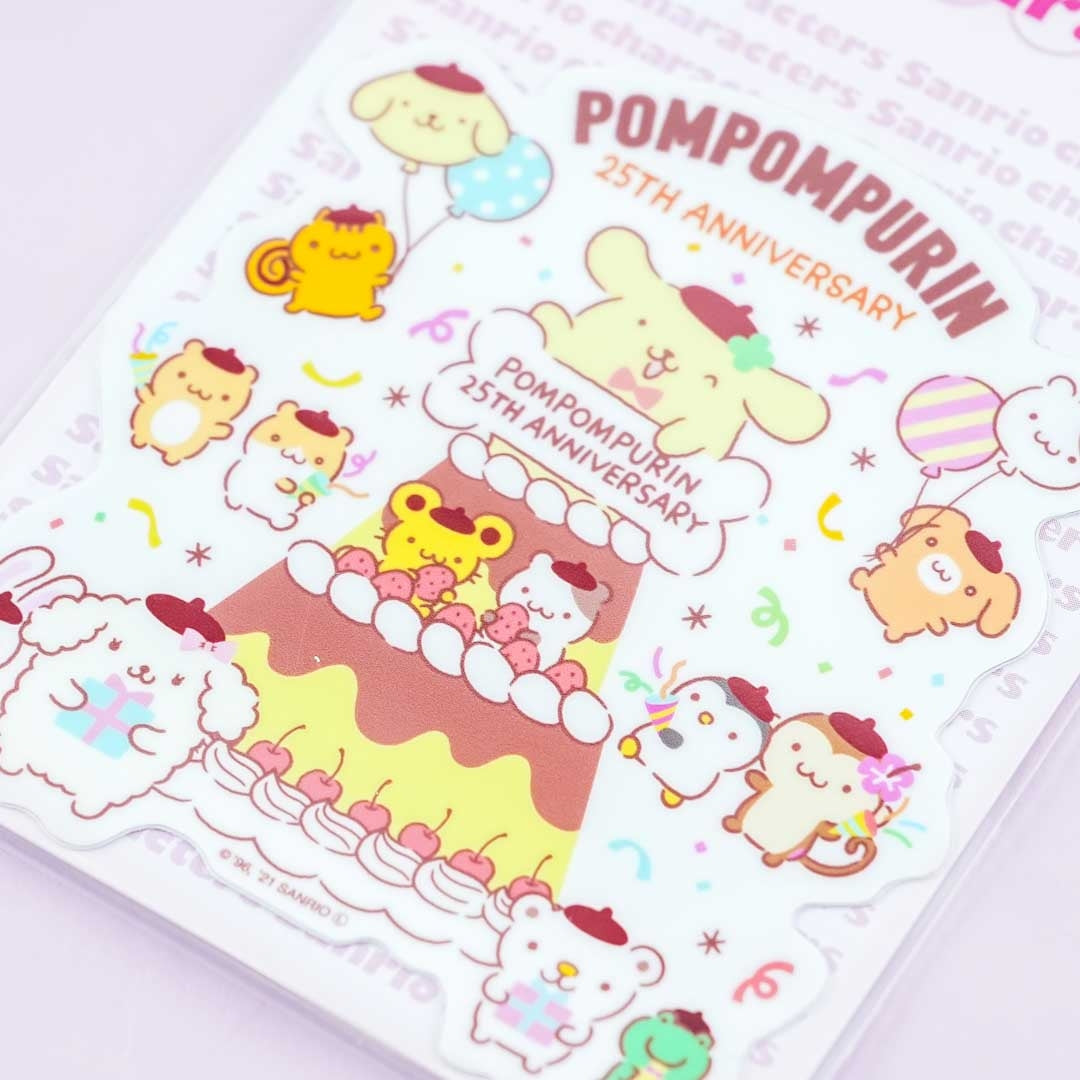 Pompompurin 25th Anniversary Celebration Vinyl Sticker