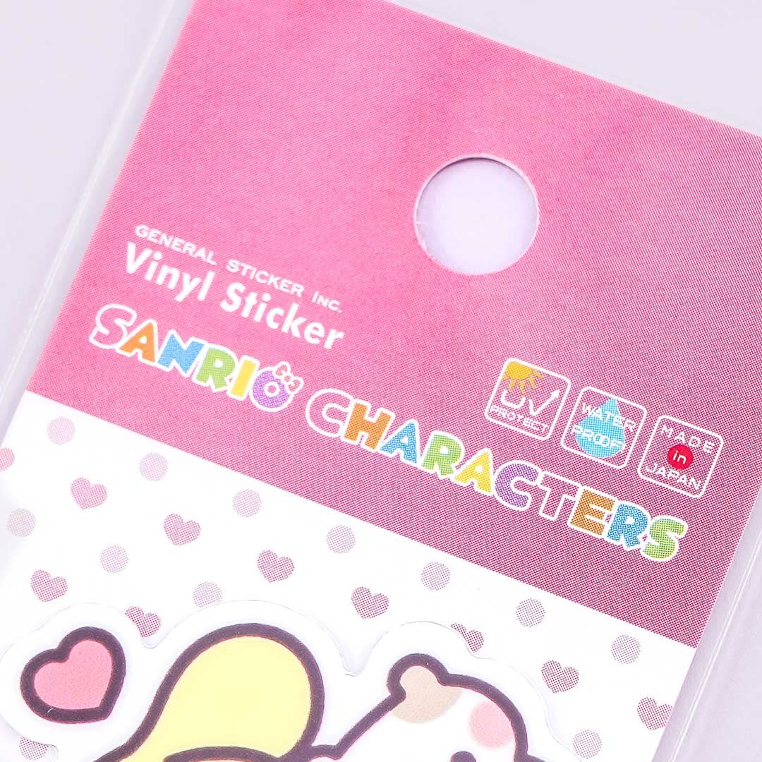 Sanrio Characters Vinyl Sticker - Pompompurin & Muffin