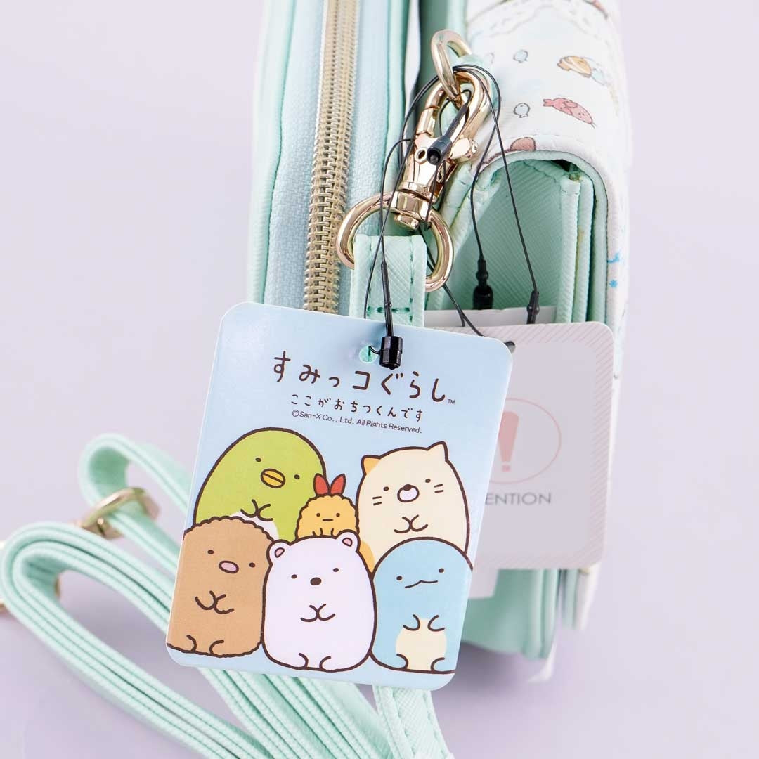 Sumikko Gurashi Sea Fantasy Mint Wallet Sling Bag