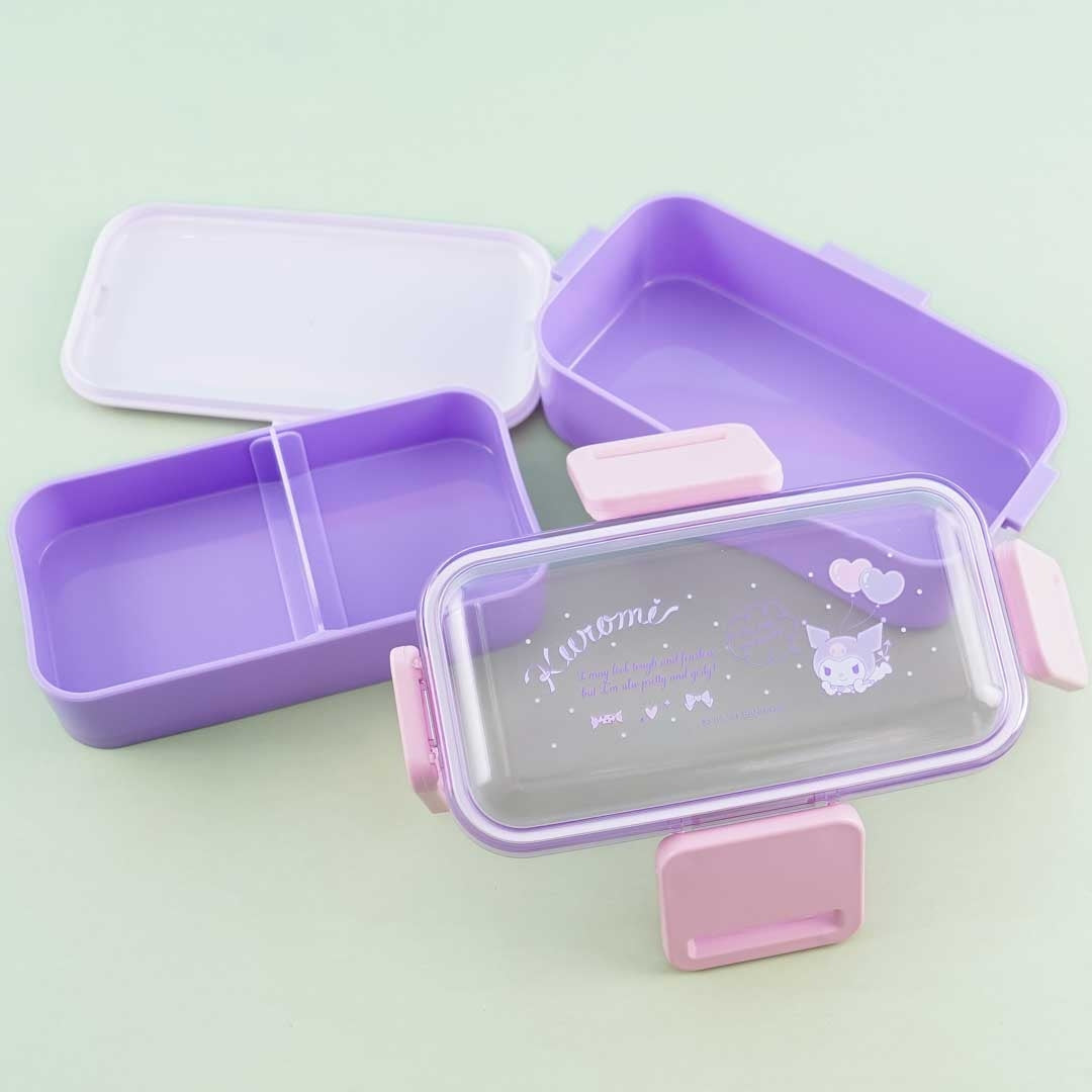 Kuromi Heart Balloons Rectangular Bento Set