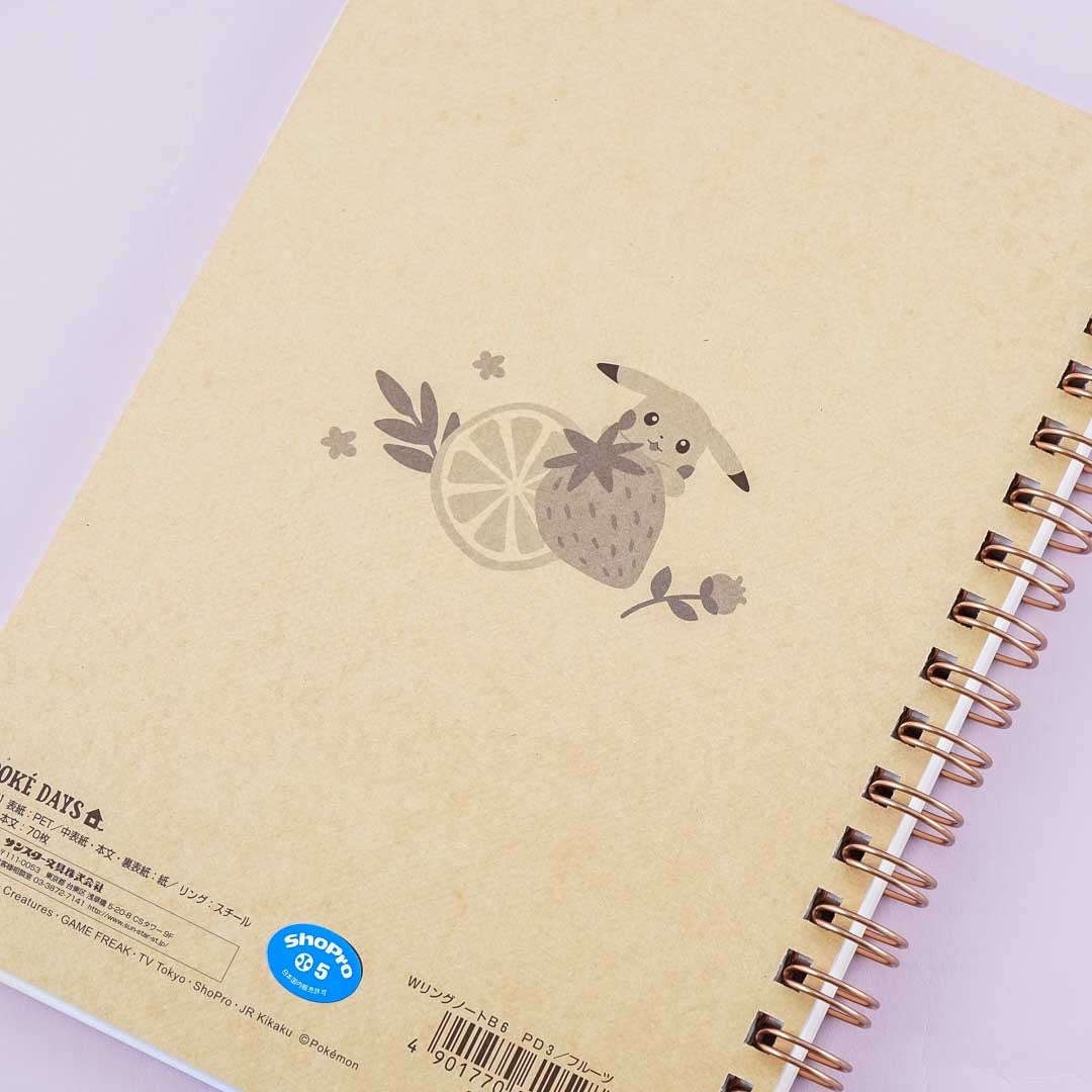 Pokemon & Fruits Spiral Notebook
