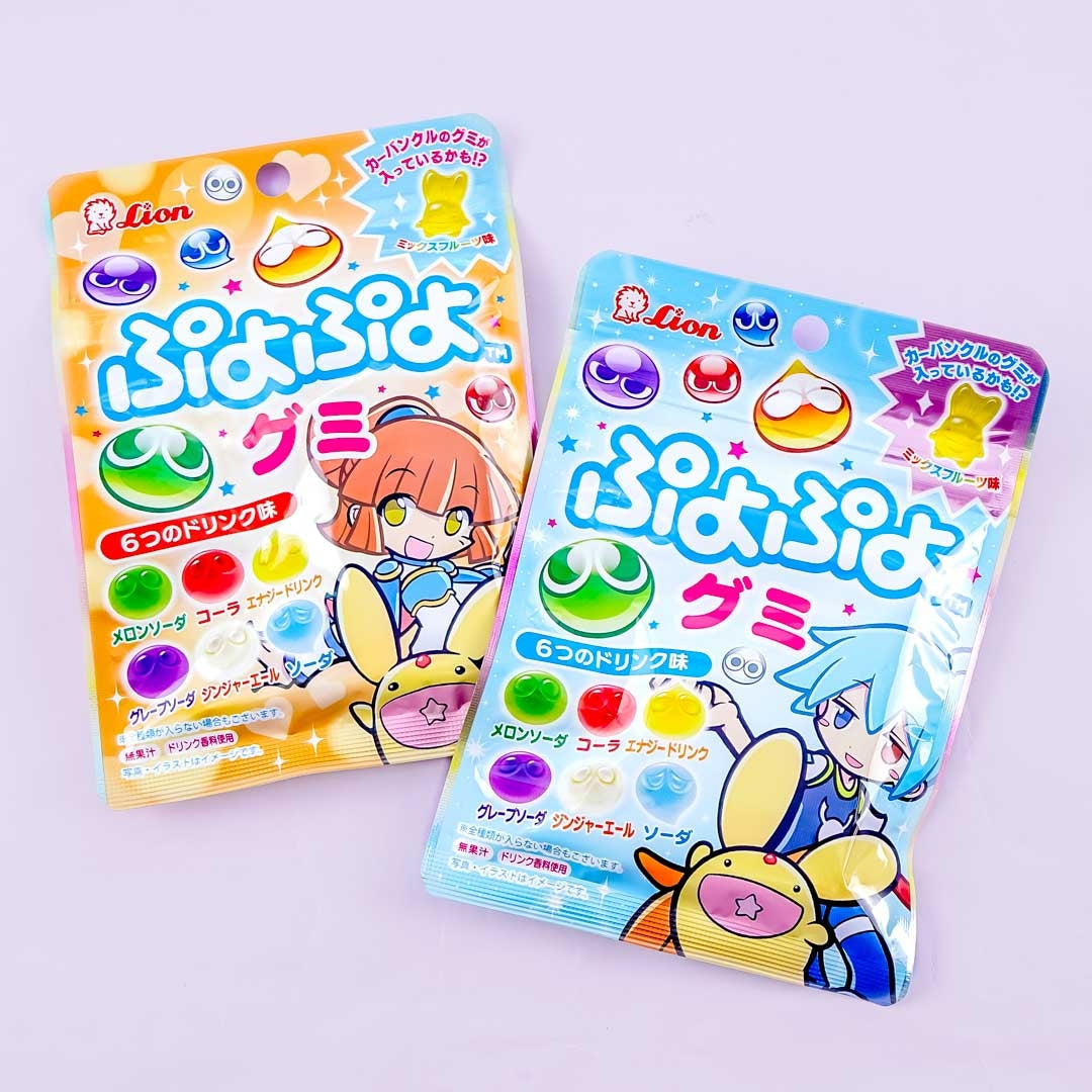 Lion Puyo Puyo Gummy Candy - 6 Drinks