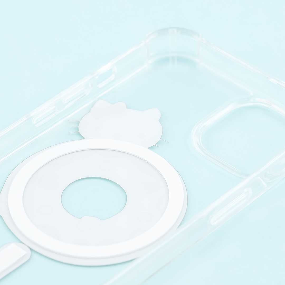 Hello Kitty Donut Clear MagSafe Phone Case for iPhone 13