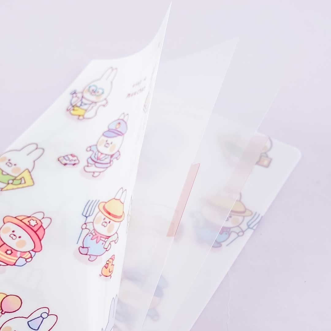 Muu-chan Bunny Work Time Multi-Pocket A5 File Folder