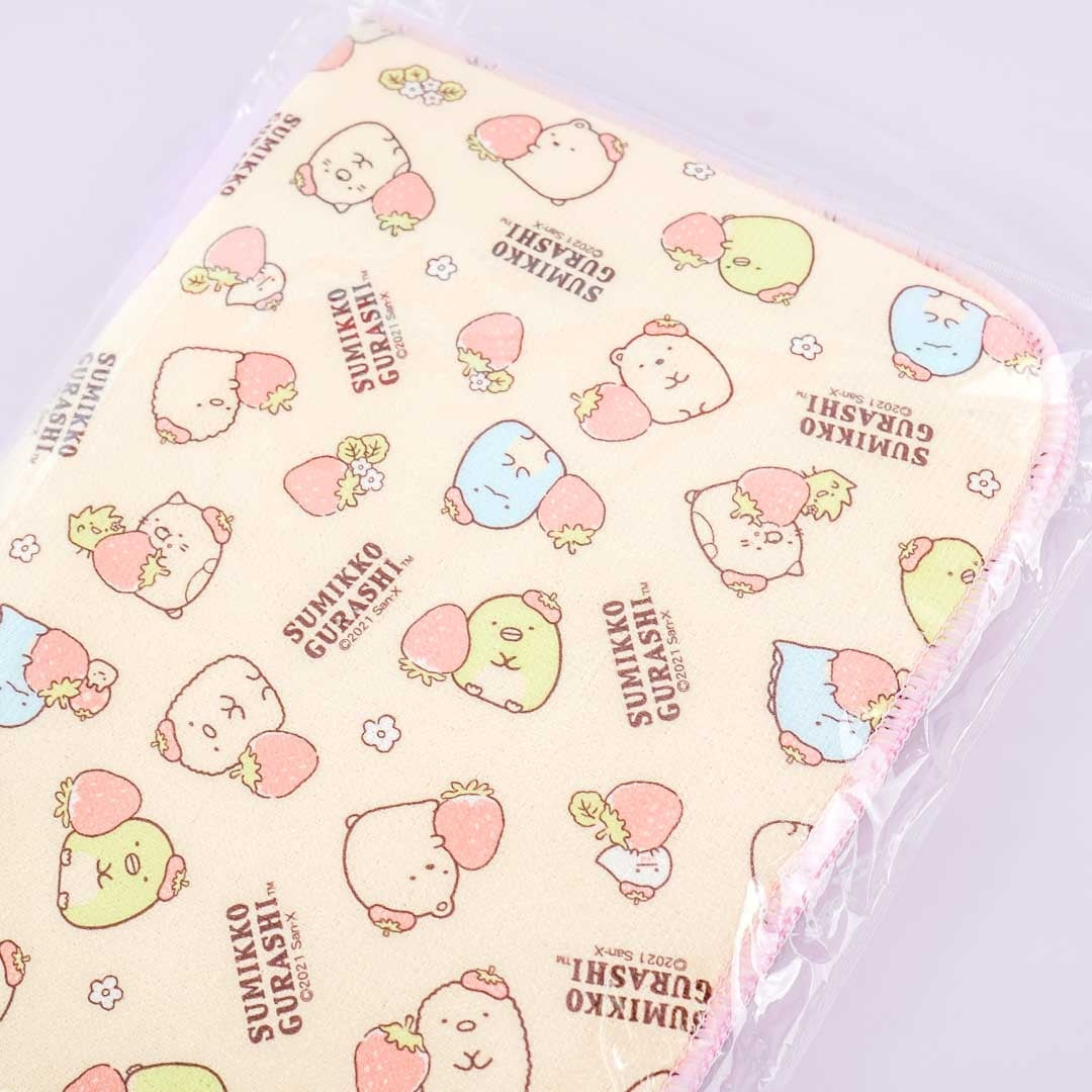 Sumikko Gurashi Strawberry Fair Drainer Kitchen Mat Set - 2 pcs