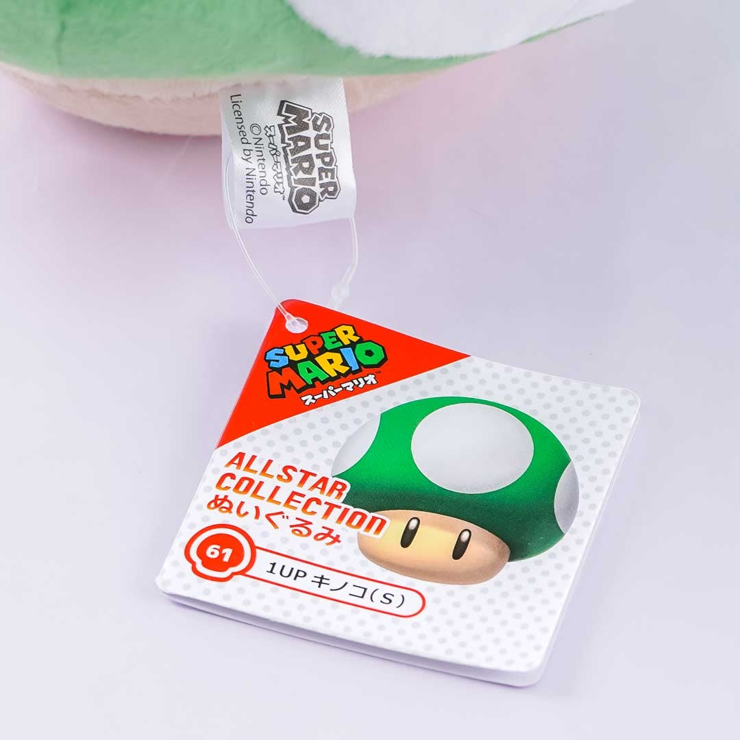 Super Mario All-Star Collection Plushie - 1-Up Mushroom / Medium
