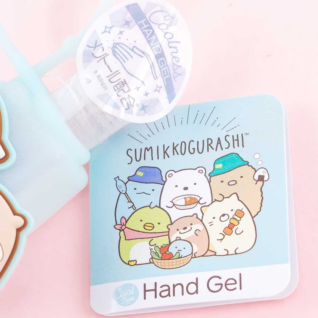 Sumikko Gurashi Hand Gel With Case - Neko & Otter