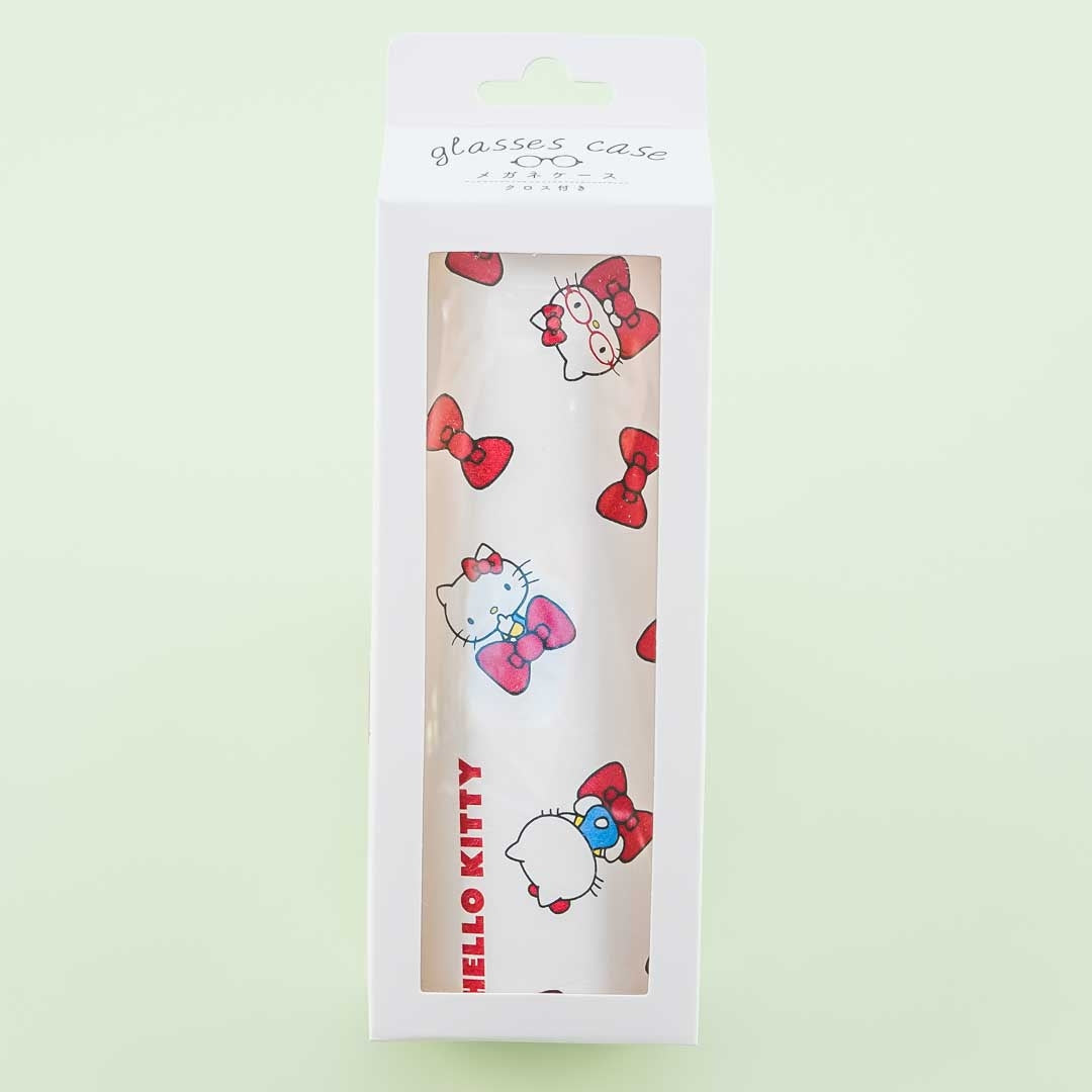 Hello Kitty Bows Flip Lid Eyeglass Hard Case