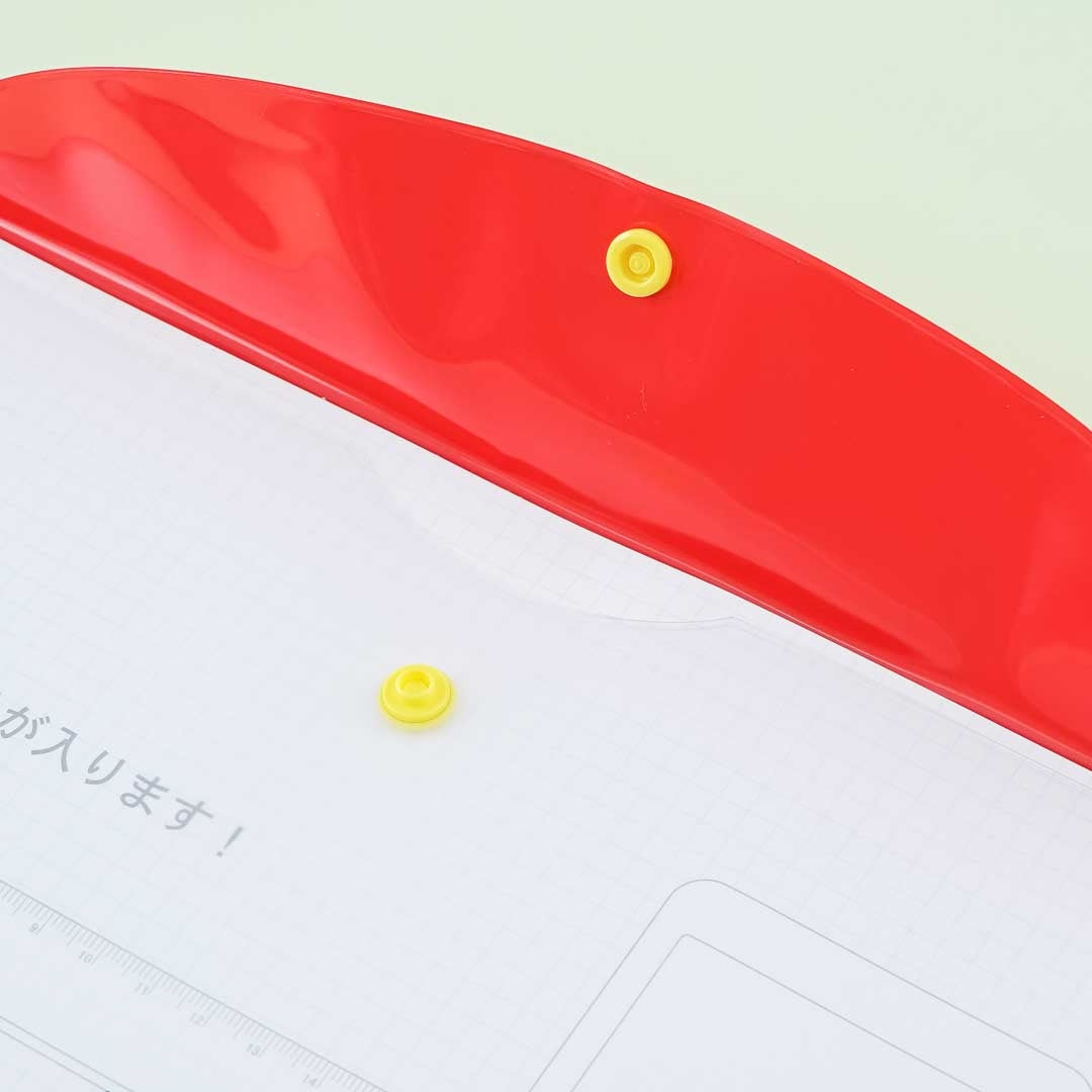 Sanrio Characters School Bus B5 Clear Envelope