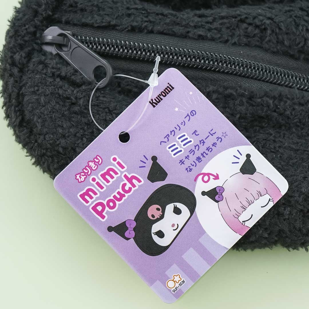 Kuromi Narikiri Mimi Pouch With Hair Clips