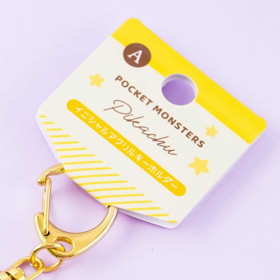 Pokémon Pikachu Initial Acrylic Charm - Letter A