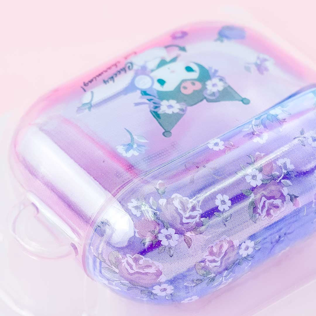 Kuromi Floral Dream Soft-Type Clear Case - AirPods (3rd generation)
