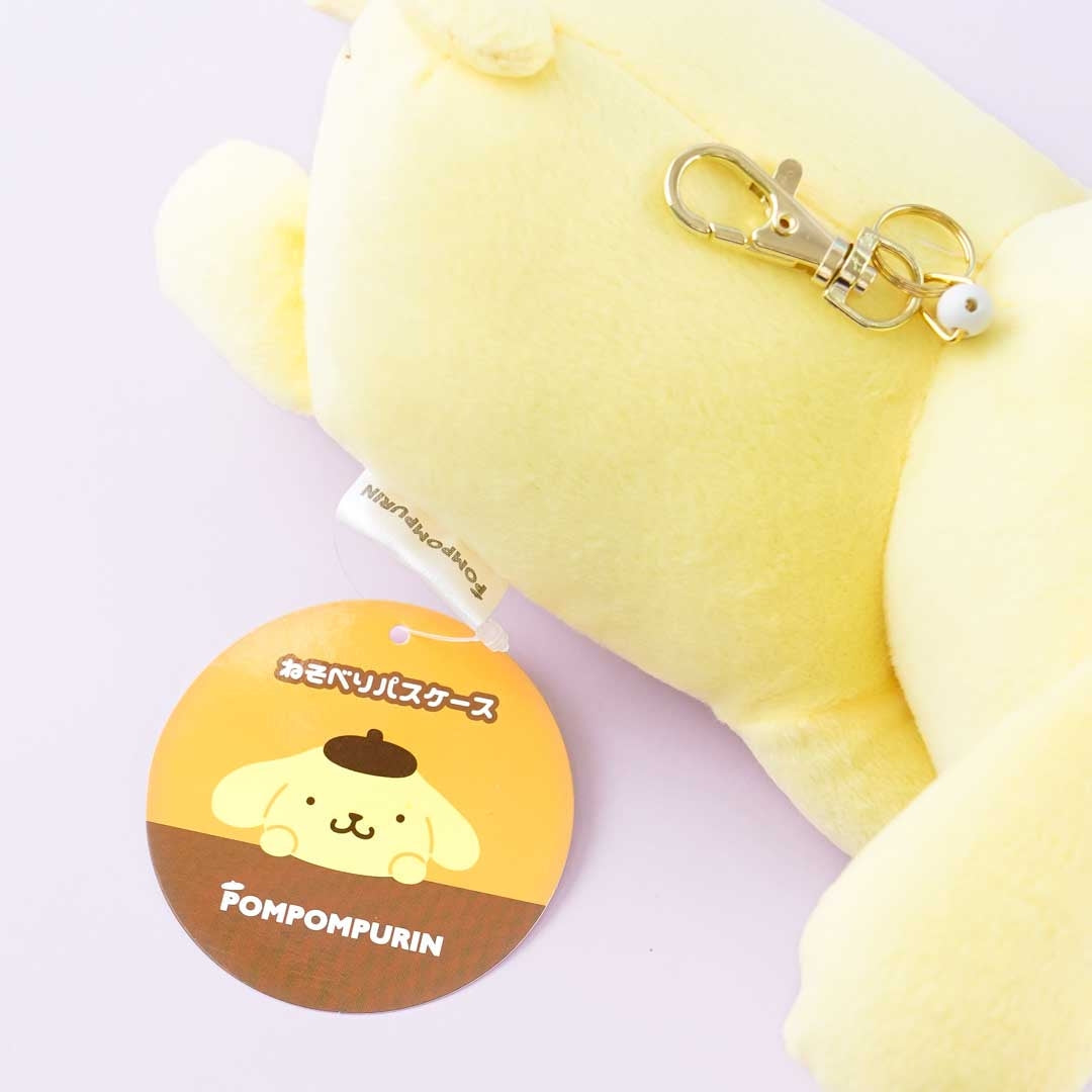 Pompompurin Lying Down Plushie Pass Case