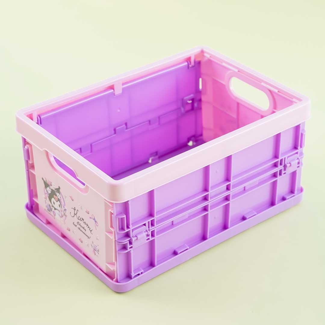 Kuromi Flowery Folding Storage Basket
