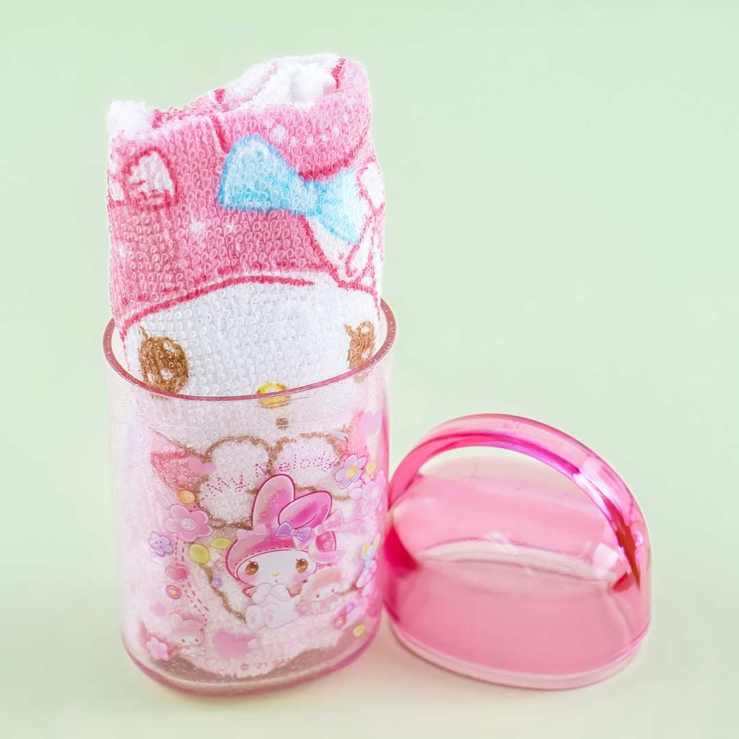 My Melody Kirakira Doll Hand Towel With Case