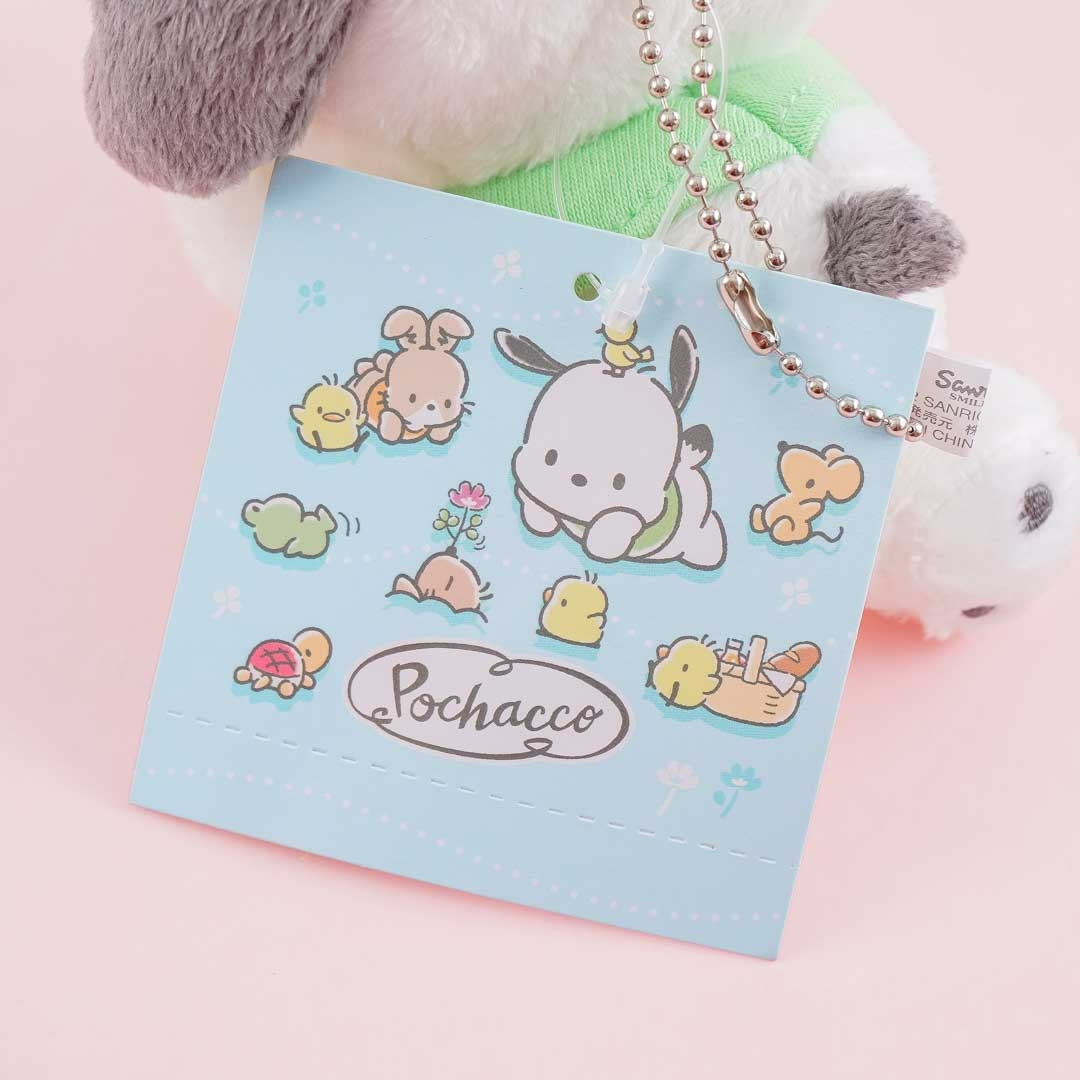 Pochacco Flowery Lying Plushie Charm - Medium