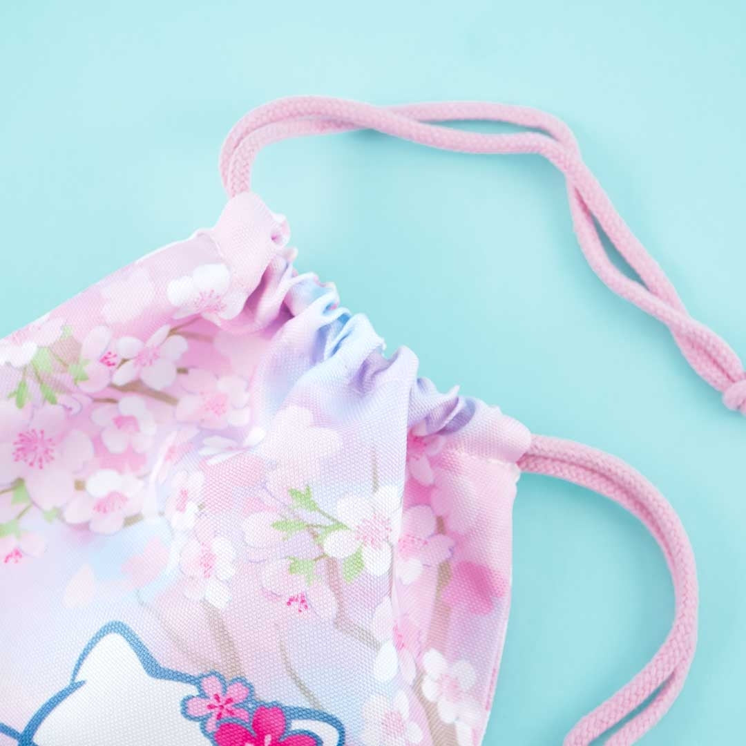 Hello Kitty Sakura Season Drawstring Bag