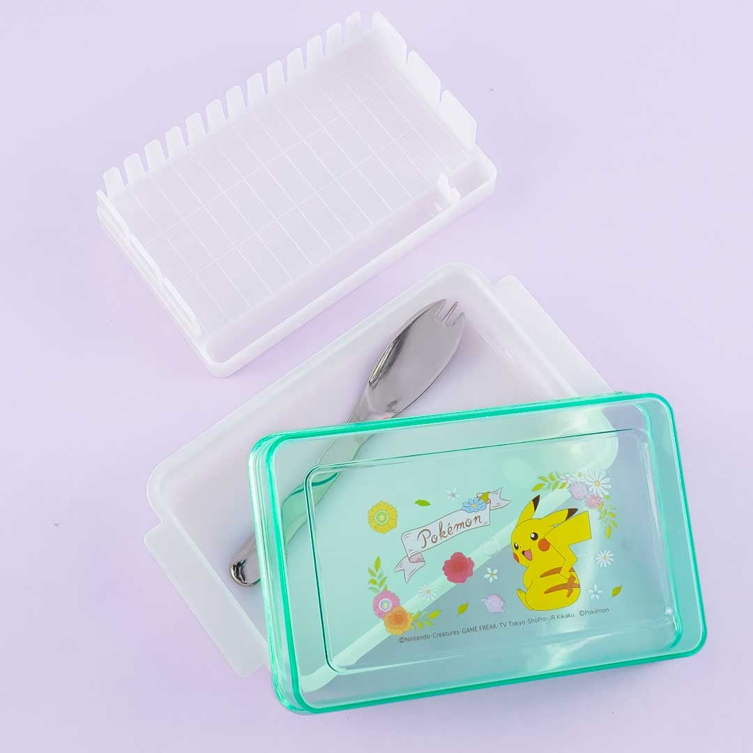 Pokemon Flowery Butter Dish With Cutting Guide