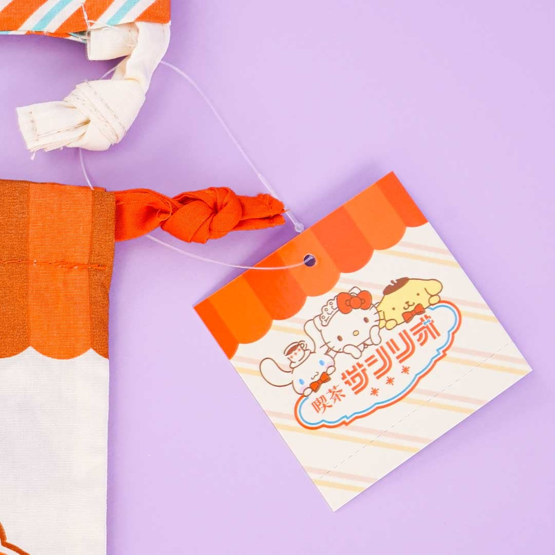 Sanrio Characters Cafe Drawstring Bag Set